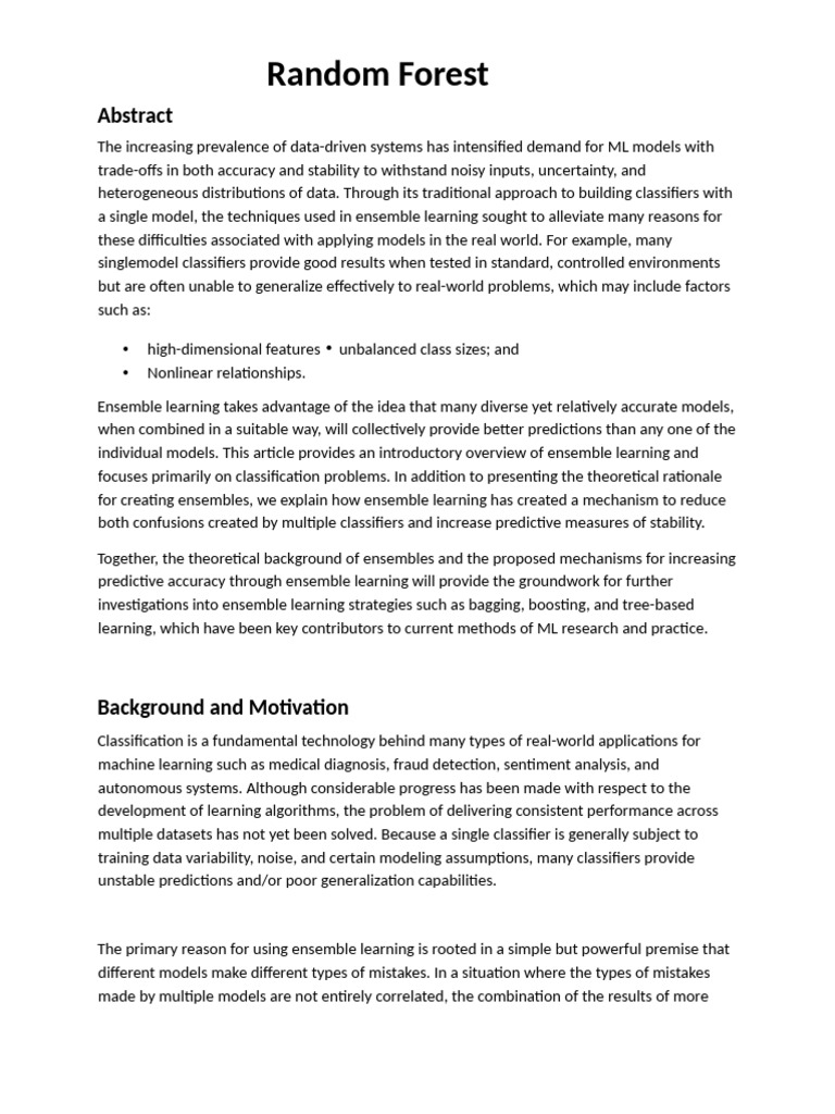 Chahak Random Forest | PDF | Machine Learning | Statistical Classification