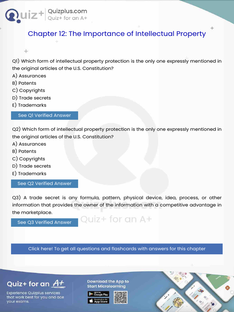 Which Form of Intellectual Property Protection Is The Only One ...
