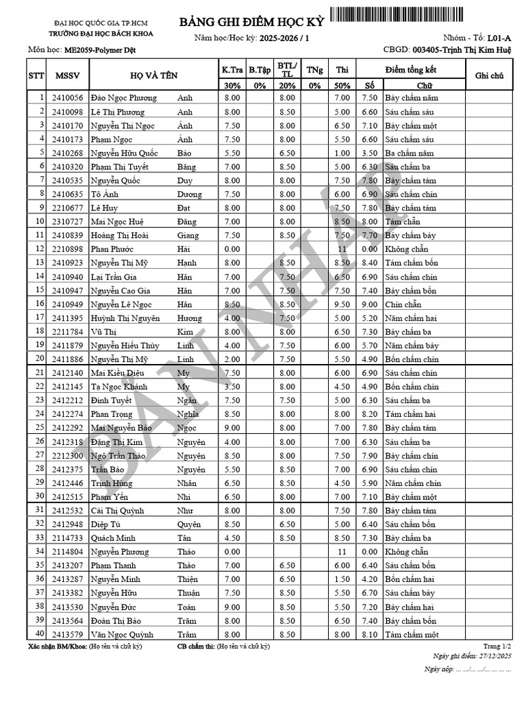 Bang Diem Nhap - 1.20251.ME2059.L01.A | PDF
