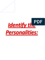 Identify The Personalities