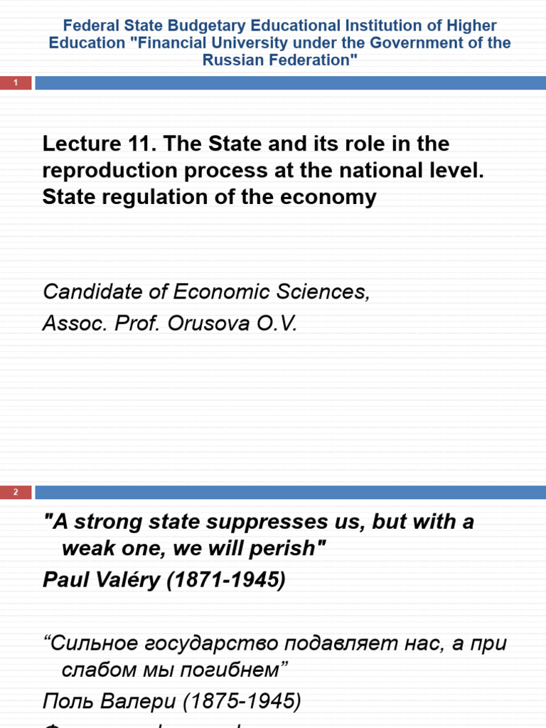 Lecture 11. State Regulation | PDF | Externality | Taxes
