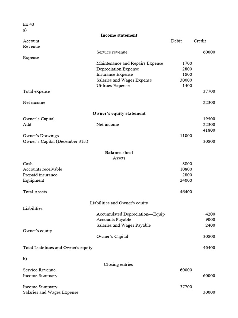 Practice Chapter 3 | PDF | Debits And Credits | Expense