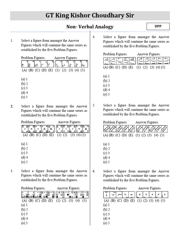 Non-Verbal Analogy DPP | PDF | Chess Theory | Chess
