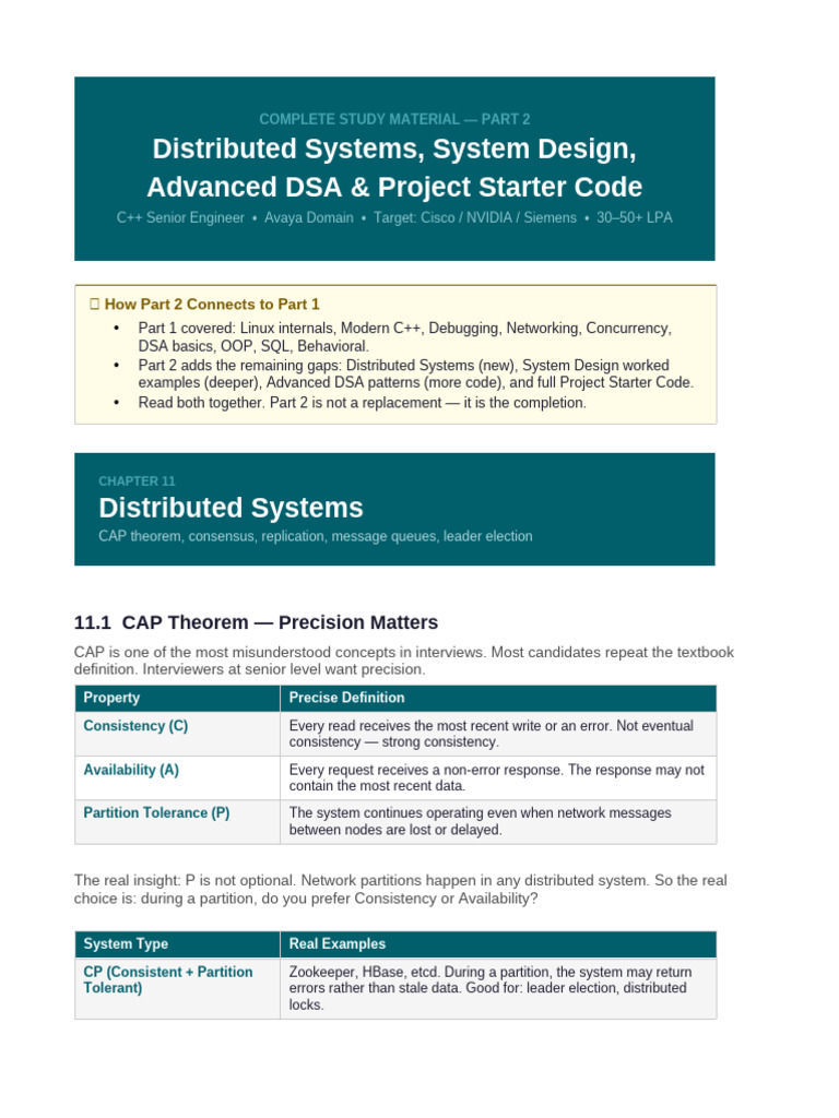 CPP Senior Engineer Study Material Part2 | PDF | Computer Architecture ...