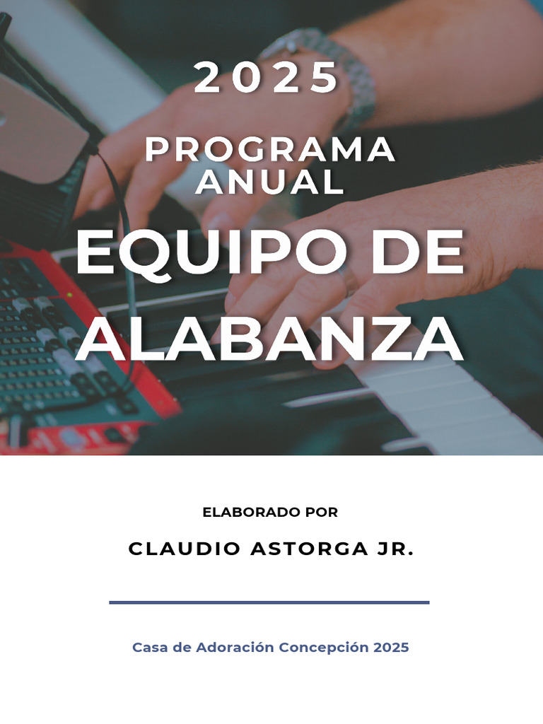 Programa Anual 2025 Alabanza | PDF