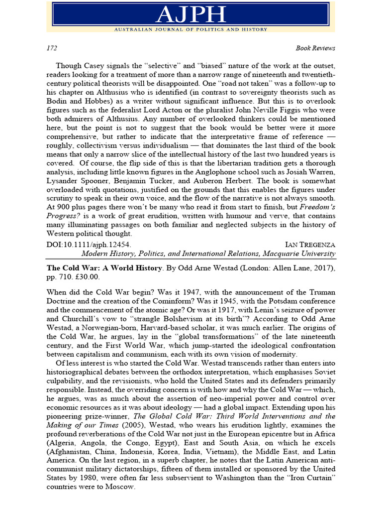 West Ad The Cold War Review | PDF | Cold War | Communism
