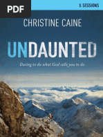 Download Undaunted Small Group Bible Study by Christine Caine - Sample by Zondervan SN101628446 doc pdf