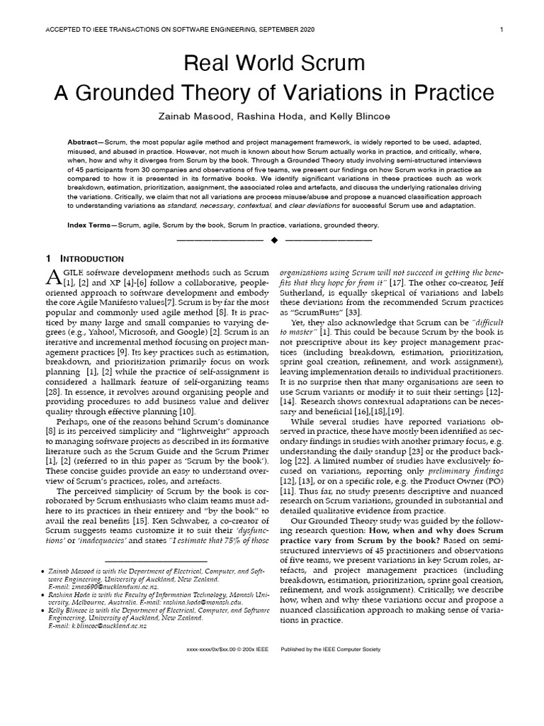 Trans Final Submission Preprint | PDF | Agile Software Development ...