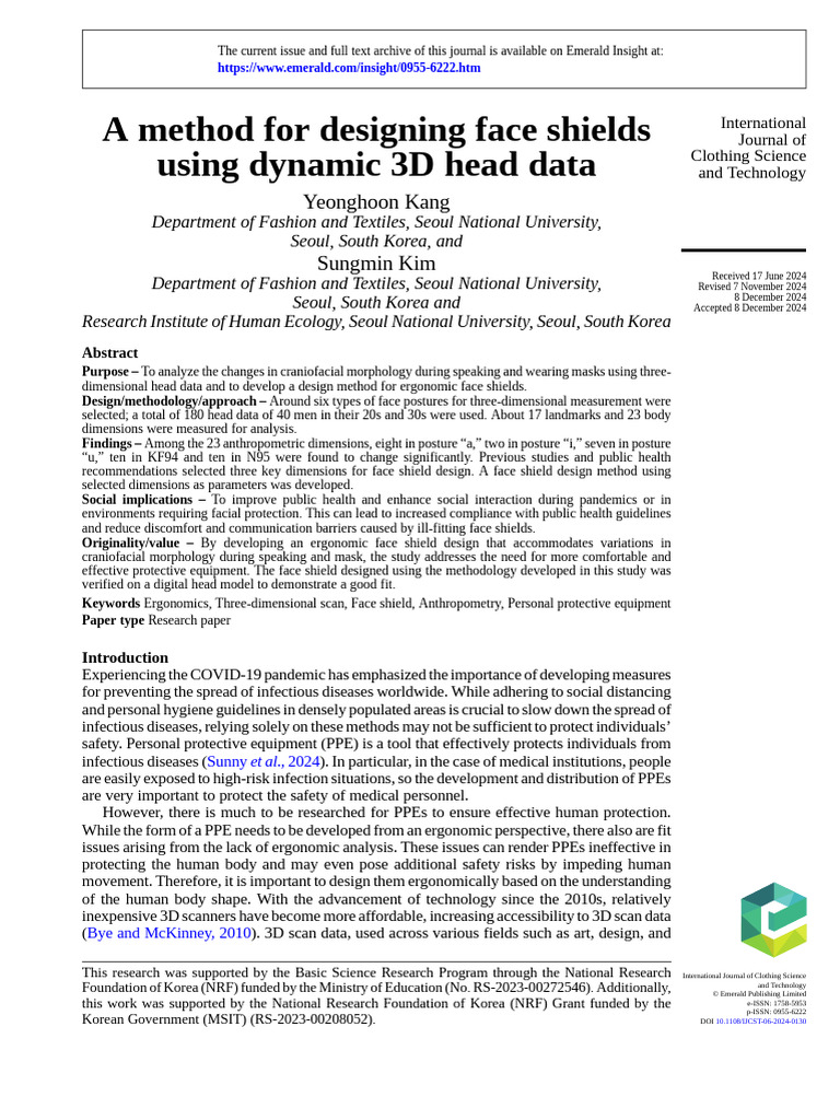 2024-Kong-A Method For Designing Face Shields Using Dynamic 3D Head ...