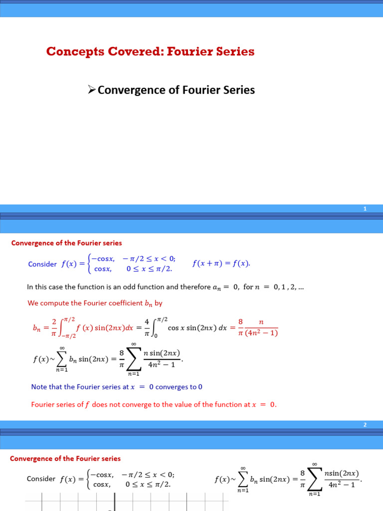 Lecture3 May17 | PDF | Fourier Series | Continuous Function