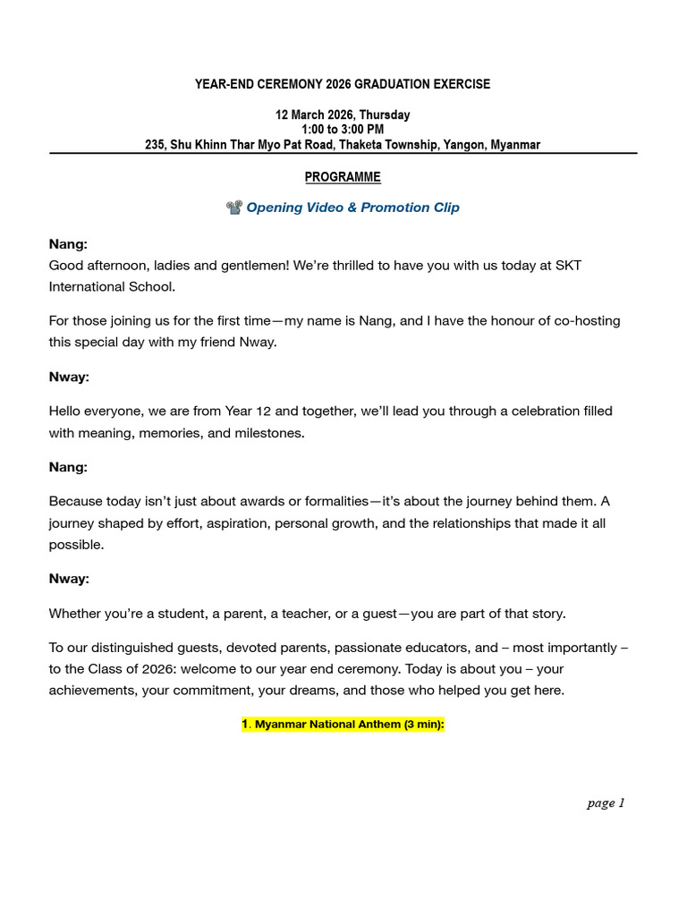 Final MC Script For 2026 Yearend - Docx (2) | PDF