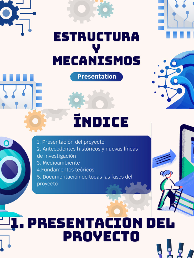 Blue Modern Engineering Technology Group Project Presentation | PDF