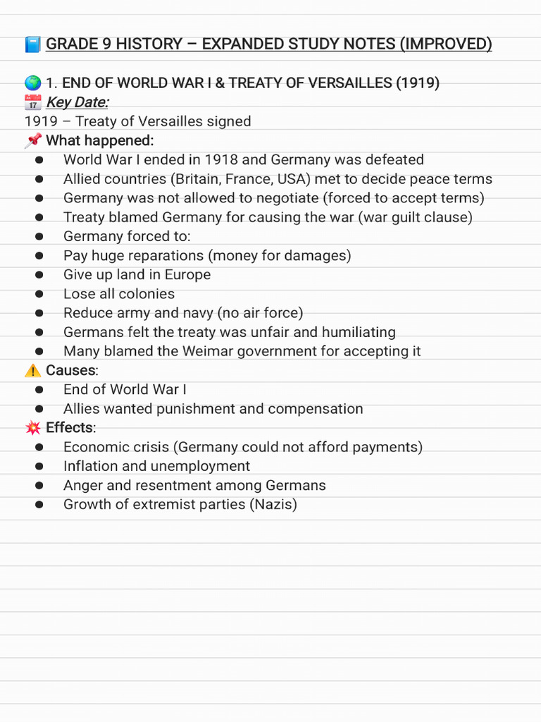 Term 1 Study Notes | PDF