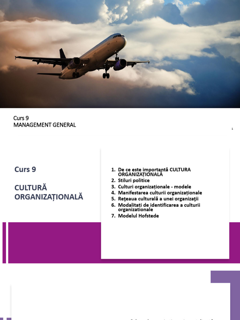 Management General -Curs 9 - UPG - 2024 - Licenta - An II | PDF
