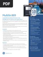 GE Multilin 859 Relay Overview | PDF | Relay | Electricity