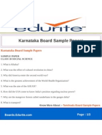 Karnataka Board Sample Papers