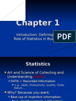 Introduction: Defining The Role of Statistics in Business