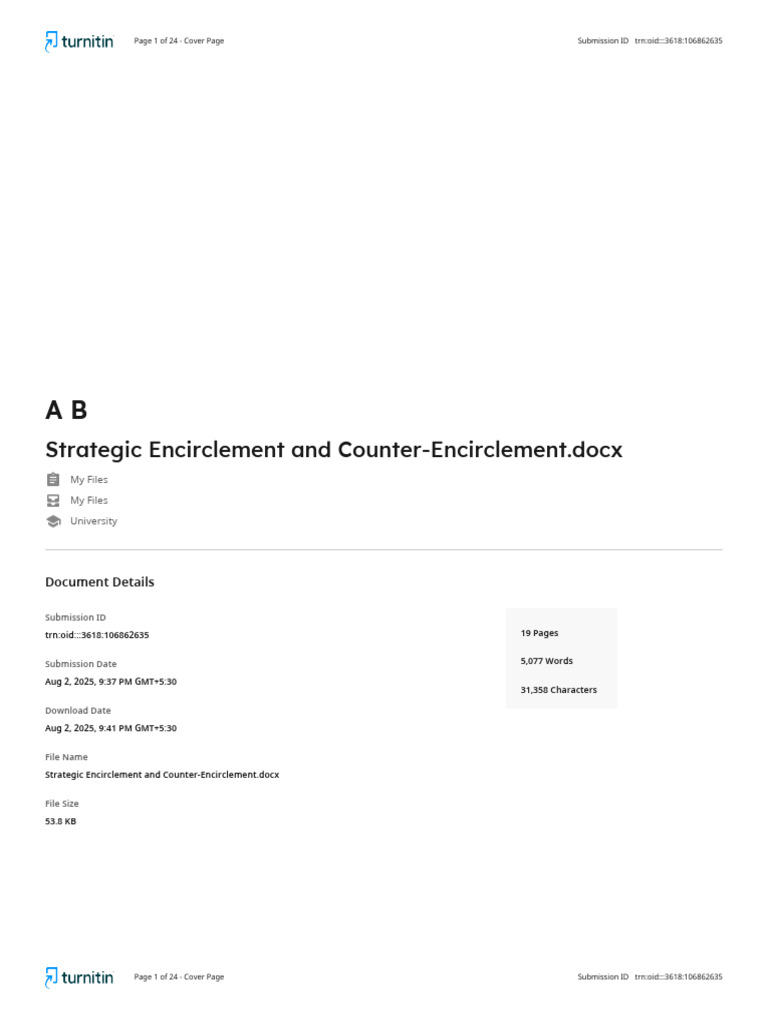 Strategic Encirclement and Counter-Encirclement | PDF | Citation ...