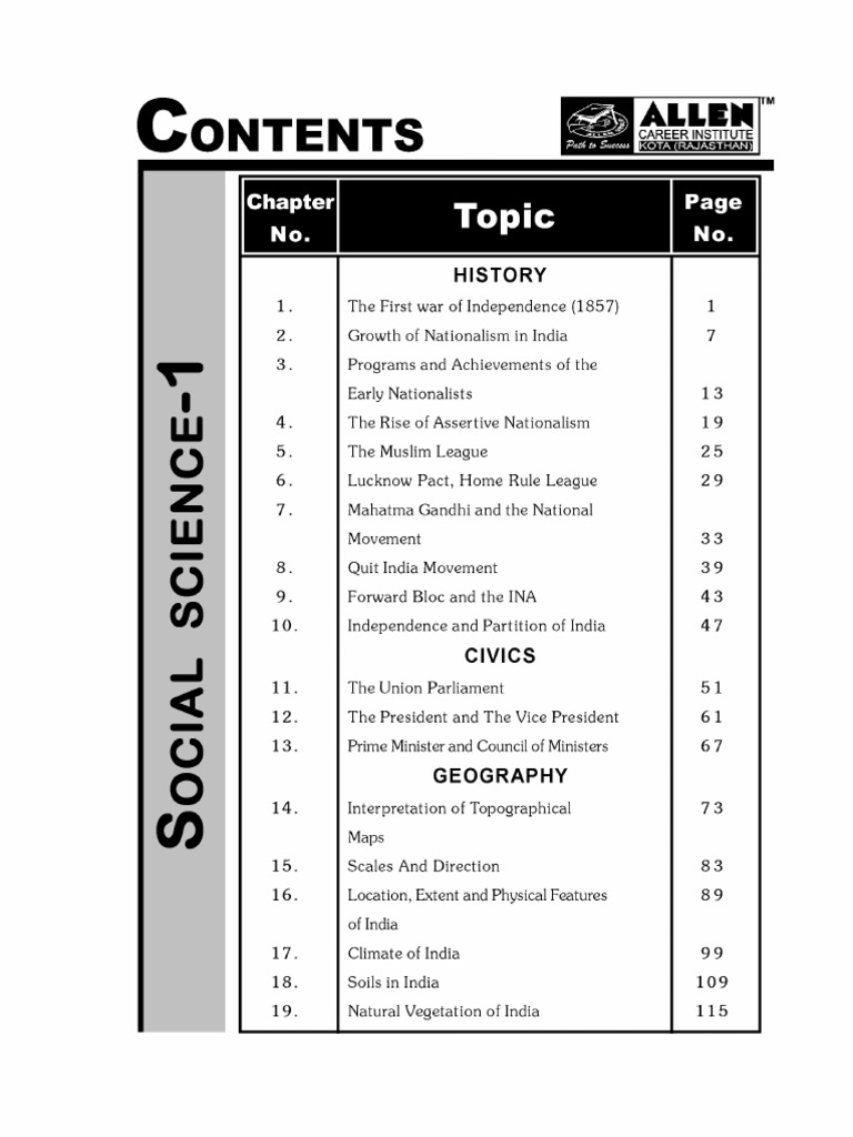 Allen Notes All Subjects | PDF