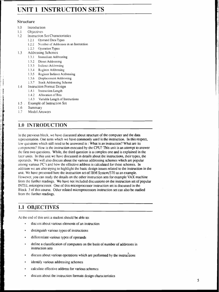 Instruction Set Types | PDF | Binary Coded Decimal | Bit