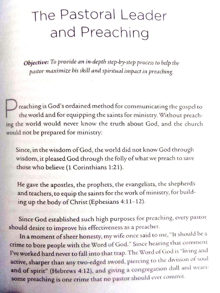 Preaching Manual | PDF