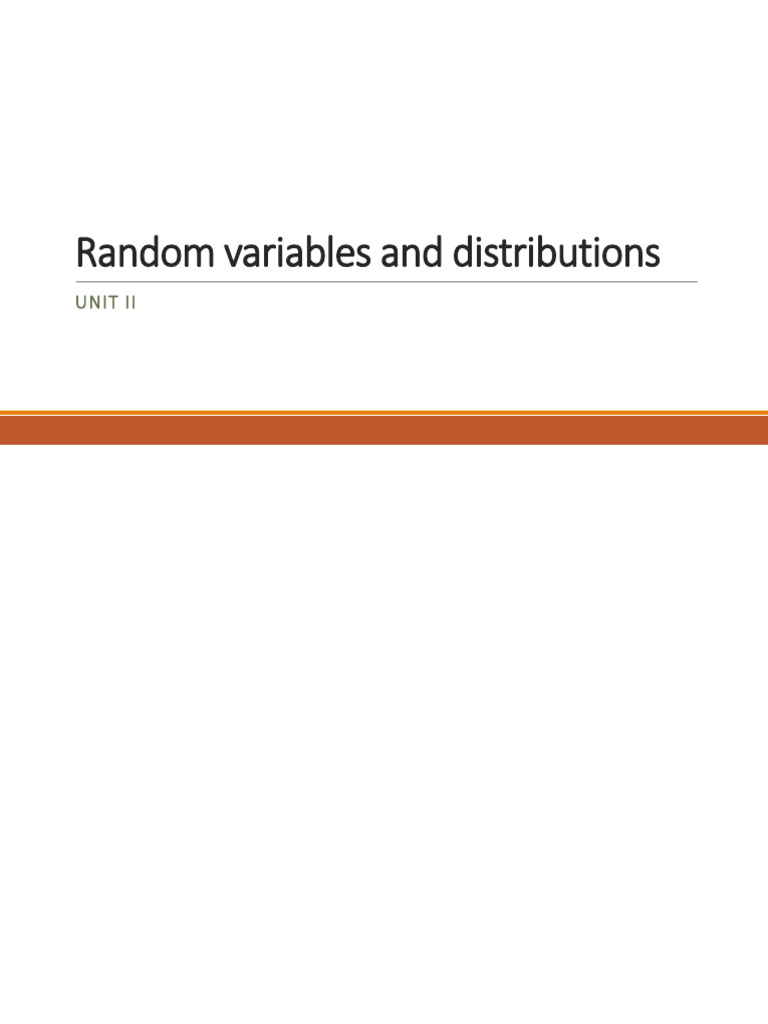 Probability Maths Unit 2 | PDF