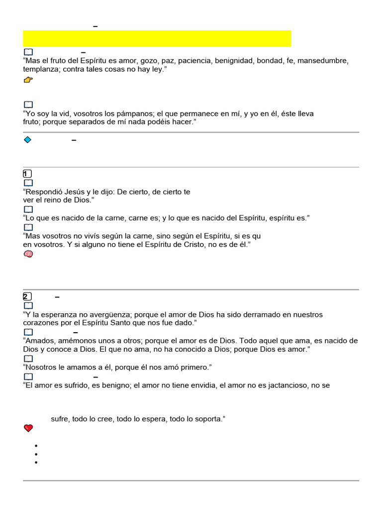 Frutos Del Espiritu. | PDF | Fruto Del Espiritu Santo | Amor