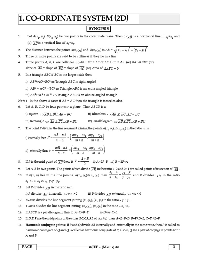 Co Ordinate Systems | PDF | Triangle | Triangle Geometry