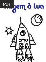 Viagem Lua Colorir