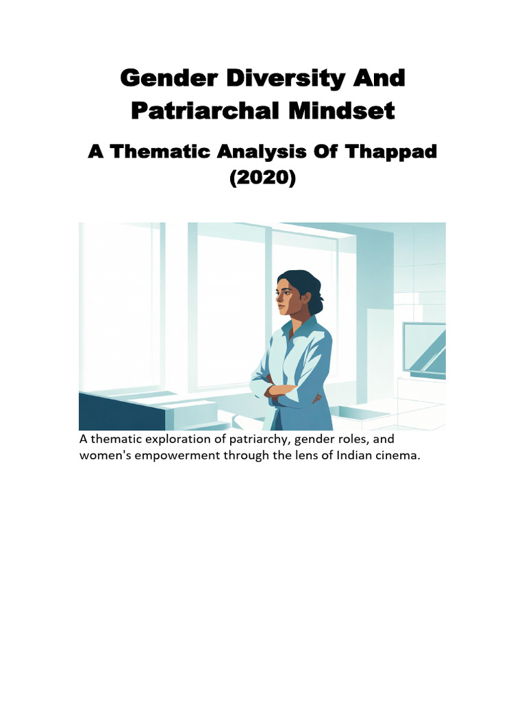 Gender Diversity and Patriarchal Mindset | PDF | Patriarchy | Gender ...