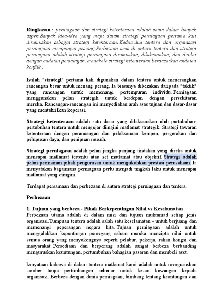 Beza Tentera Ngan Busness Pdf