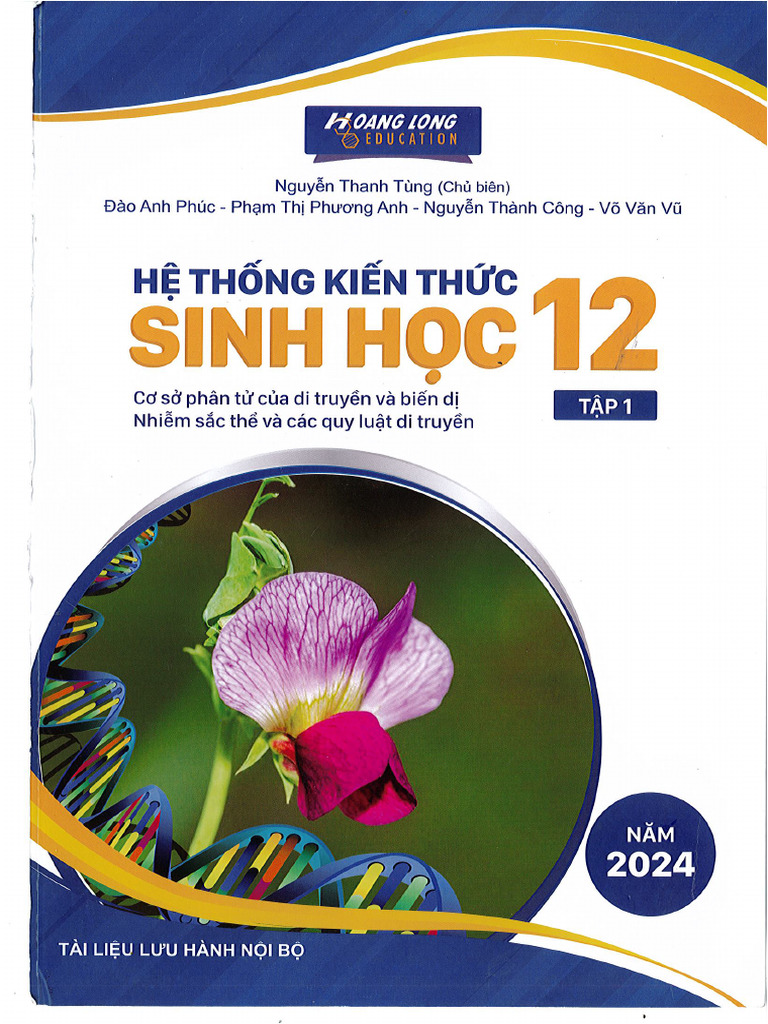 Sinh hoc 12 tập 1 | PDF