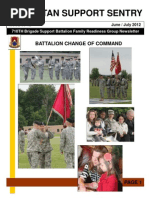 Spartan Support Sentry: Battalion Change of Command