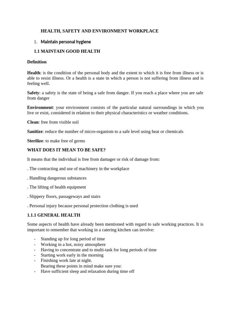 CM302 Health and Safety Note | PDF | Personal Protective Equipment ...
