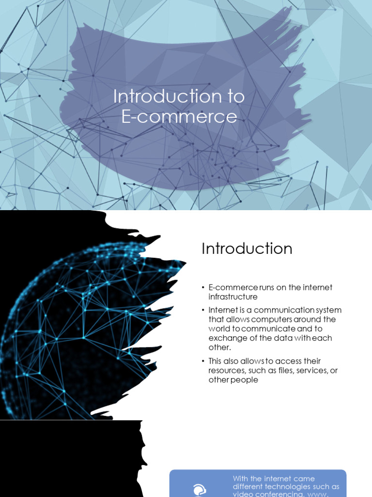 1 Introduction To E-Commerce | PDF | E Commerce | Internet