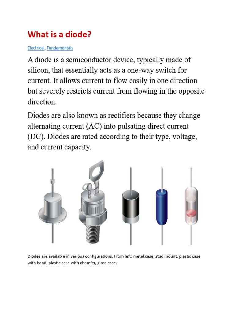 Diode | PDF | Diode | Rectifier