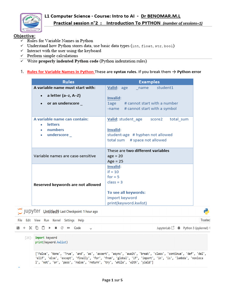 Practical AI 02 | PDF | Boolean Data Type | Python (Programming Language)