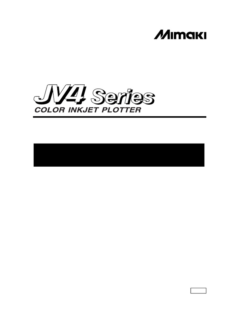 JV 4 Maintenance Manual | PDF | Magenta | Cyan