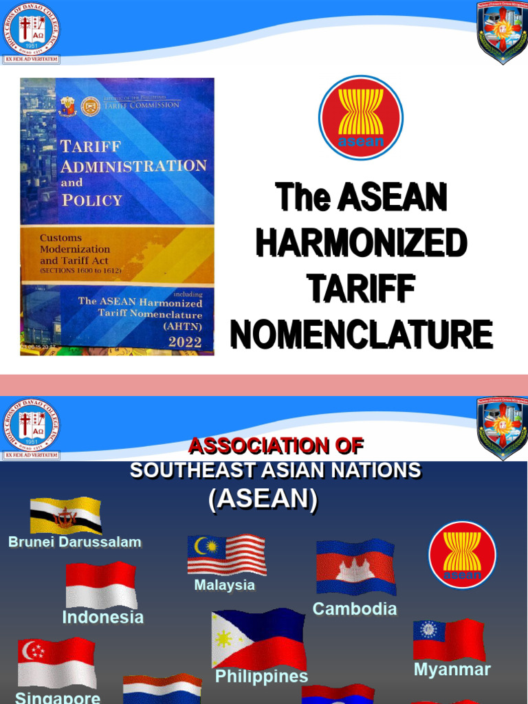 Asean Tariff Nomenclature (Ahtn) | PDF | Treaty | Asean Free Trade Area