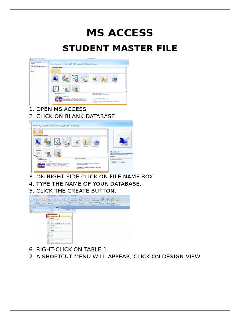 Ms Access Sujal | PDF