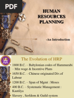 Human Resources Planning: - An Introduction