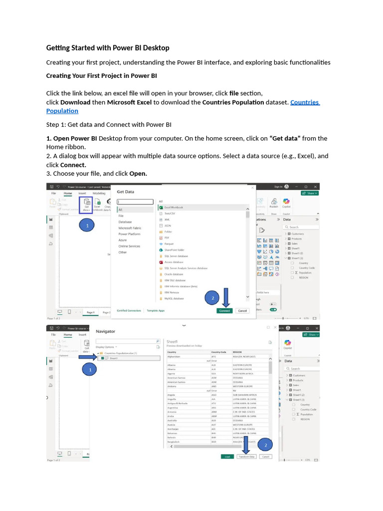 Getting Started With Power BI Desktop-Part 1 | PDF | Microsoft Excel ...
