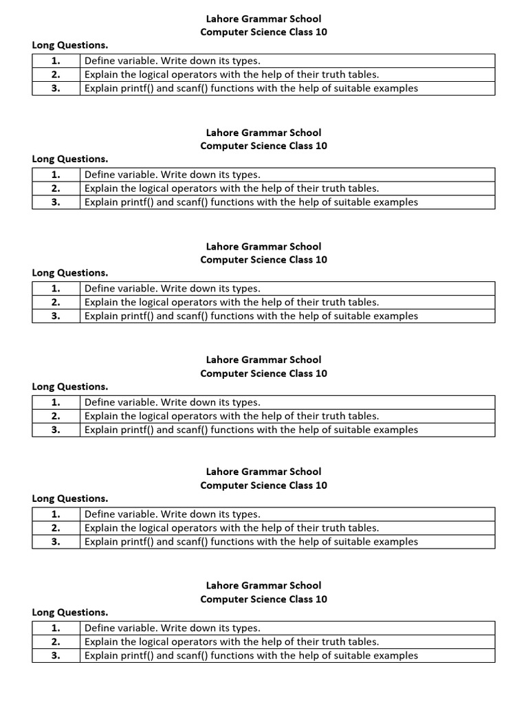Computer 10 Half Book | PDF
