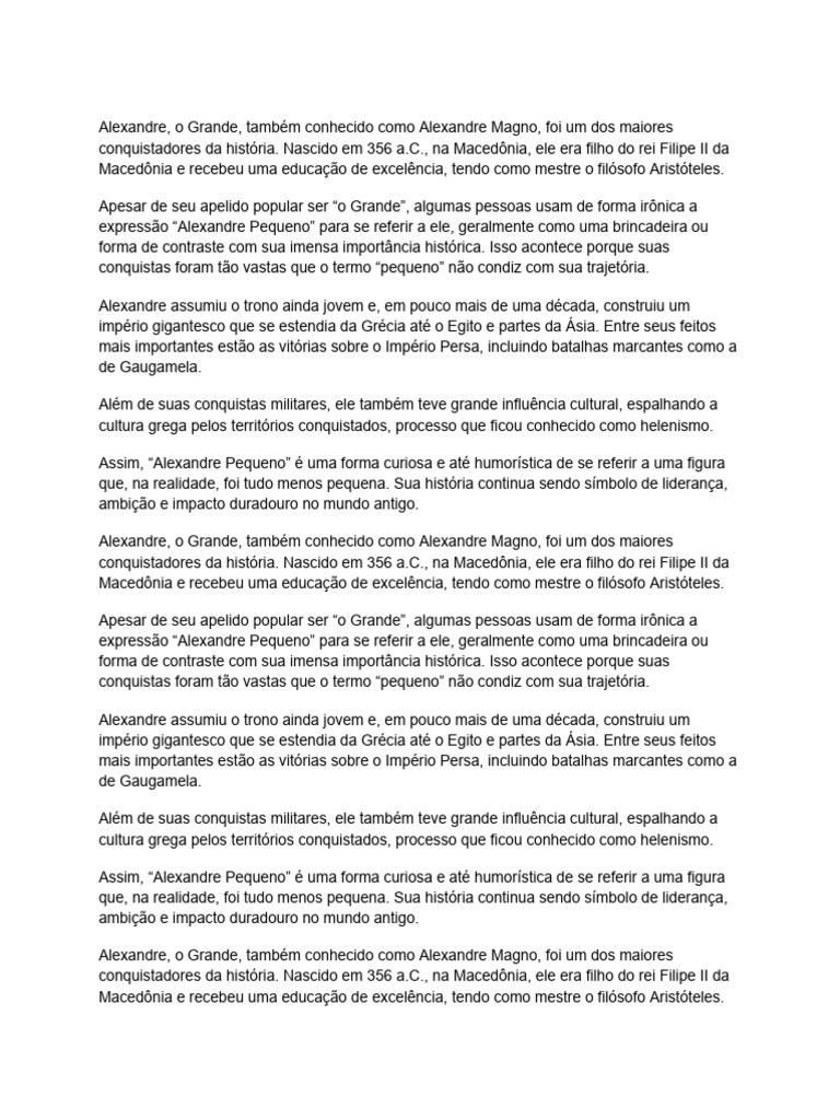 Alexandre, o Grande, Também Conhecido Como Alexandre Magno, Foi Um Dos ...