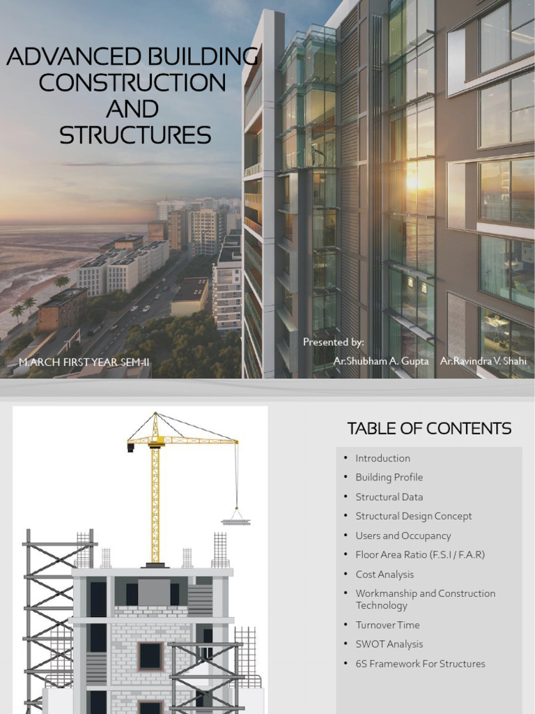 Advanced Building Construction and Structures - 001 | PDF
