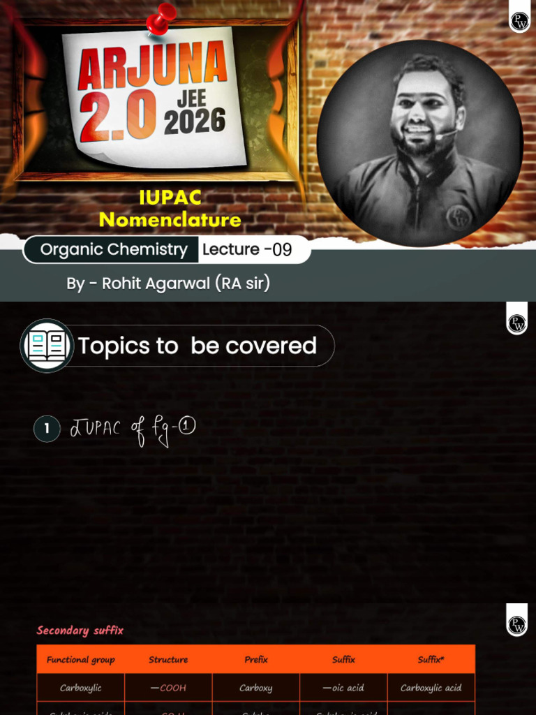 UPAC Nomenclature 09 Class Notes | PDF
