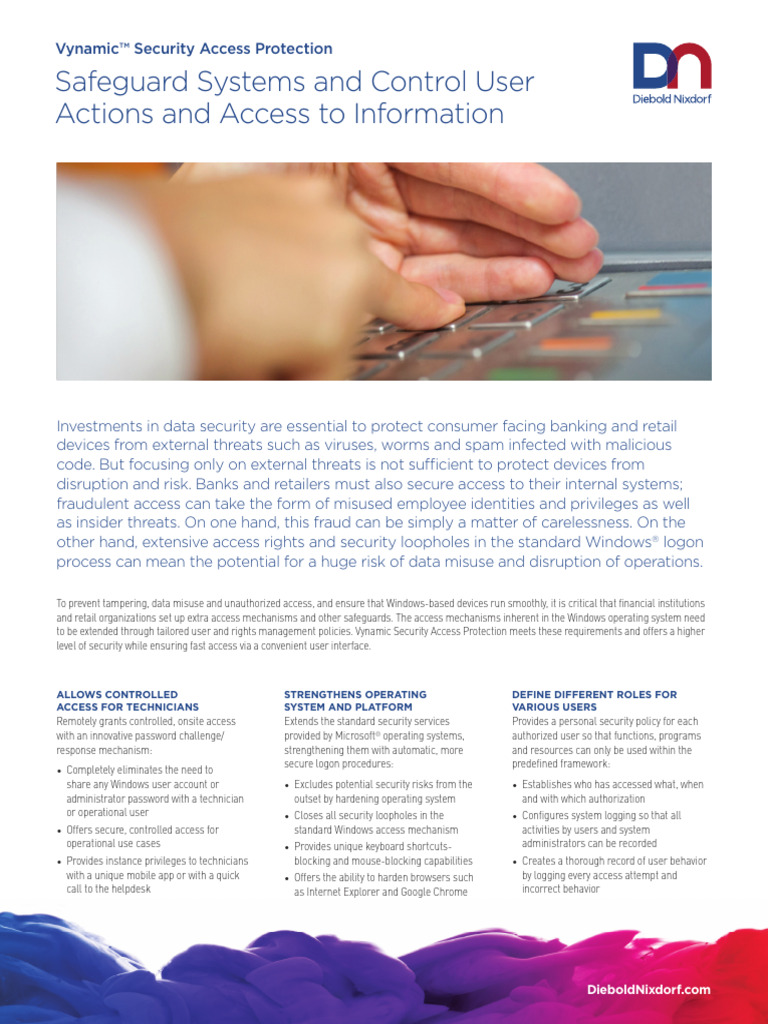 Vynamic Security Access Protection Product Card | PDF | Security ...