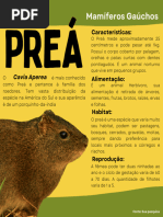 Características e Habitat do Preá | PDF
