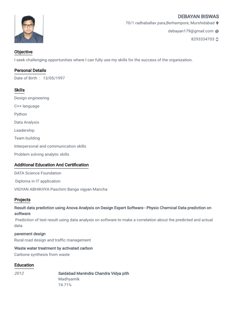 CV It 3 | PDF