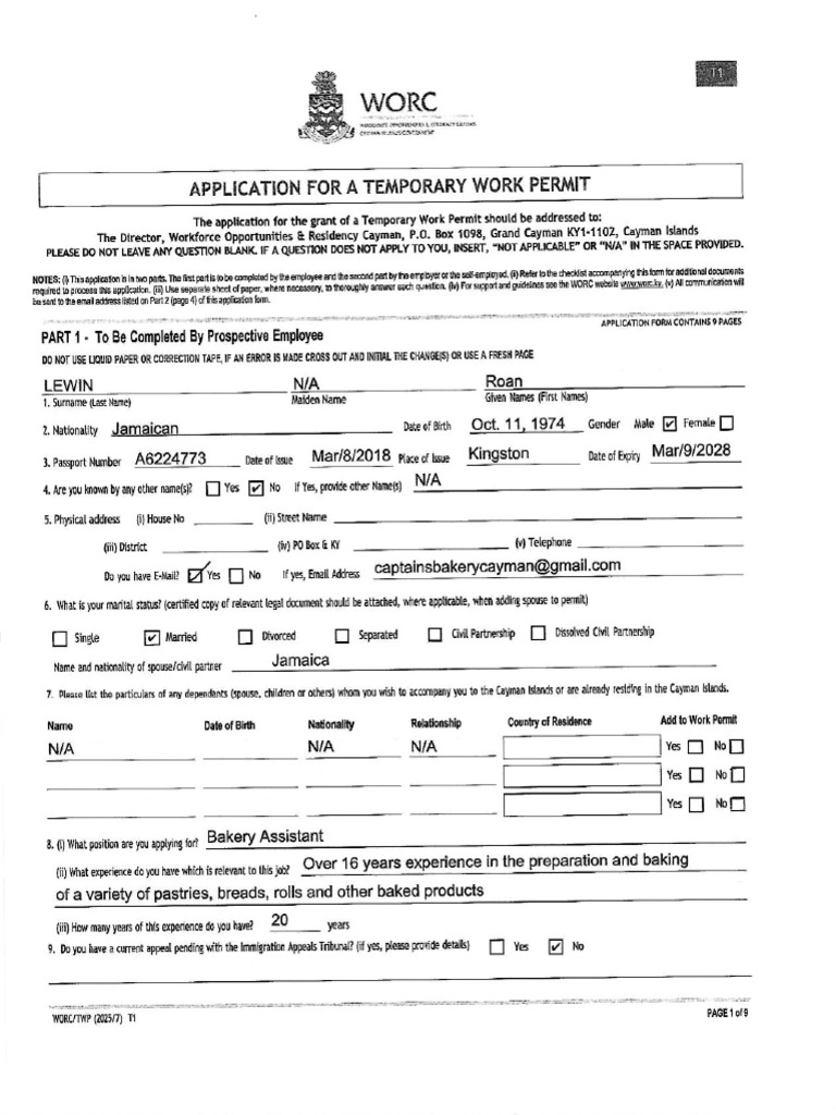 Roan LEWIn Renewal Permit Application Dec 3, 2025 | PDF
